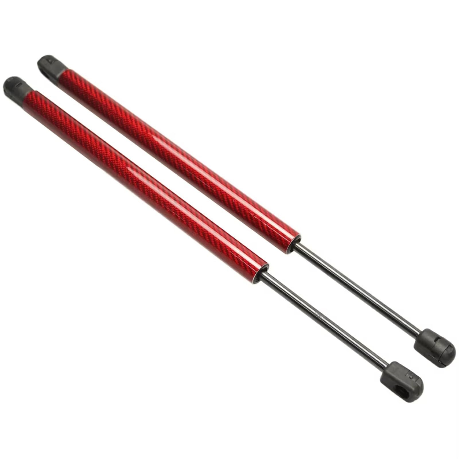 PVCUHWF Motorhaubenlifte Kompatibel Mit Für 7er E65 E66 E67 1 Paar Hebestützen Streben Stützstange Stoßdämpfer Vordere Motorhaube Motorhaube Kohlefaser-Gasfedern(Carbon red) von PVCUHWF