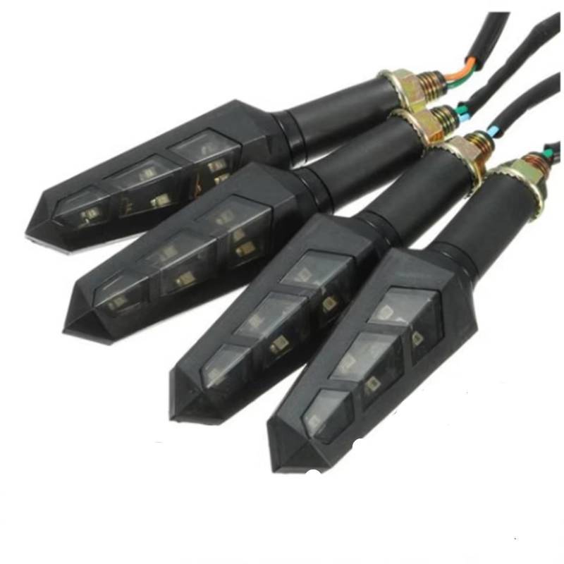 PVCUHWF Motorrad Blinker Licht Universal 12V Motorrad Blinker Licht Indikatoren Blinkers Bernstein Licht Lampe Motorrad Hinten Schwanz Bremse Blinker Stopp Signal Licht(4pcs) von PVCUHWF