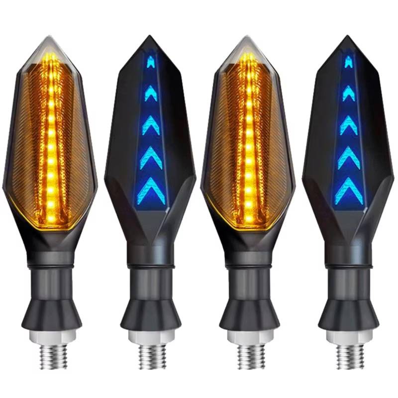 PVCUHWF Motorrad Blinker Licht Universal Blinker Anzeige Motorrad Blinker Eingebautes Relais Pfeil Motorrad Blinker Licht Motorrad Blinker Zubehör(Size5) von PVCUHWF