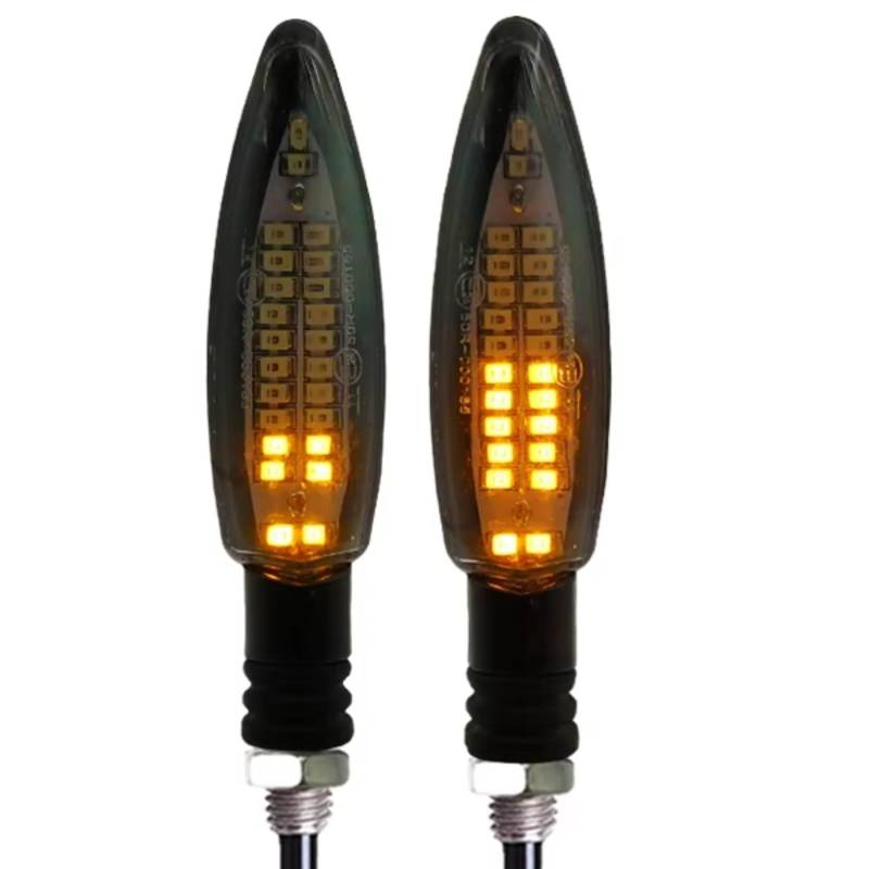 PVCUHWF Motorrad Blinker Licht Universal EMark Motorrad Blinker Licht Eingebautes Relais Motorblinker wasserdichte E24 Motorrad Lichter Blinker Indikatoren(2pcs) von PVCUHWF
