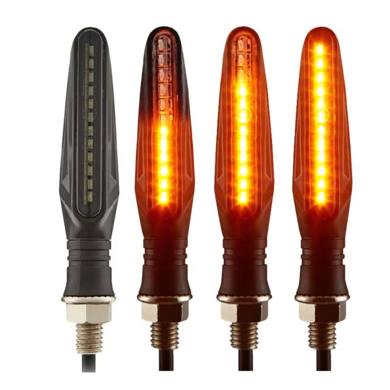 PVCUHWF Motorrad Blinker Licht Universelle Motorrad-Blinker E11 Für Mark Blinker Licht 335SMD Motorrad-Blinklicht Eingebautes Relais Motorrad-Blinker(4PCS) von PVCUHWF