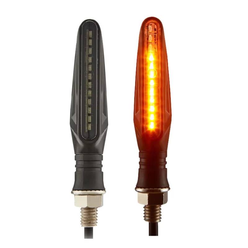 PVCUHWF Motorrad Blinker Licht Universelle Motorrad-Blinker E11-geprüftes Motorrad-Blinklicht Eingebautes Relais 335SMD Motorrad-Blinker-Adapter(2PCS) von PVCUHWF