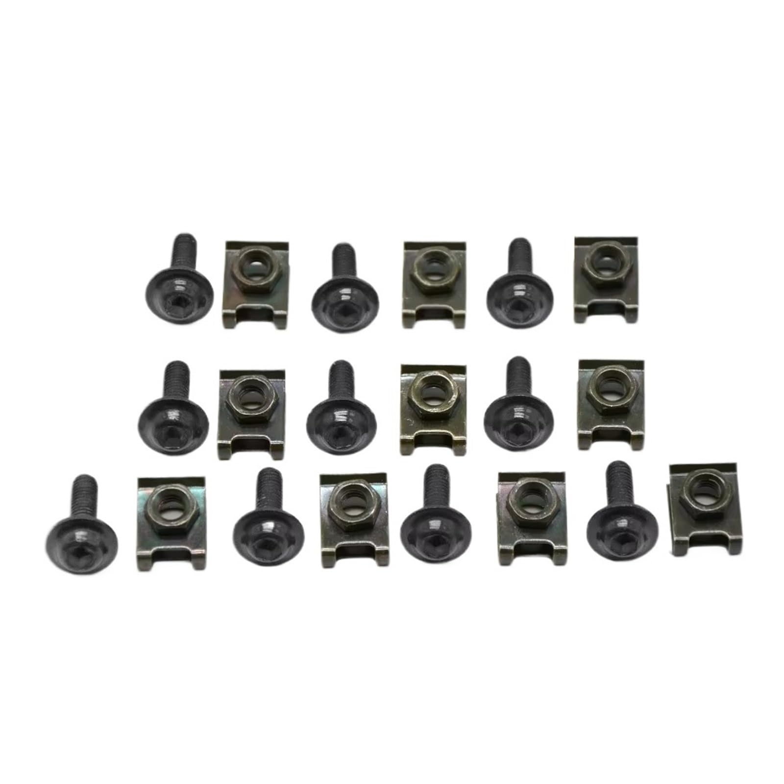 PVCUHWF Motorrad Schrauben Set Kompatibel Mit CBR600F4i Für CBR900RR Motorradschrauben-Kombinationssatz Schraubenverbindungsschrauben-Dekoration Motorradschraubensatz(Black) von PVCUHWF