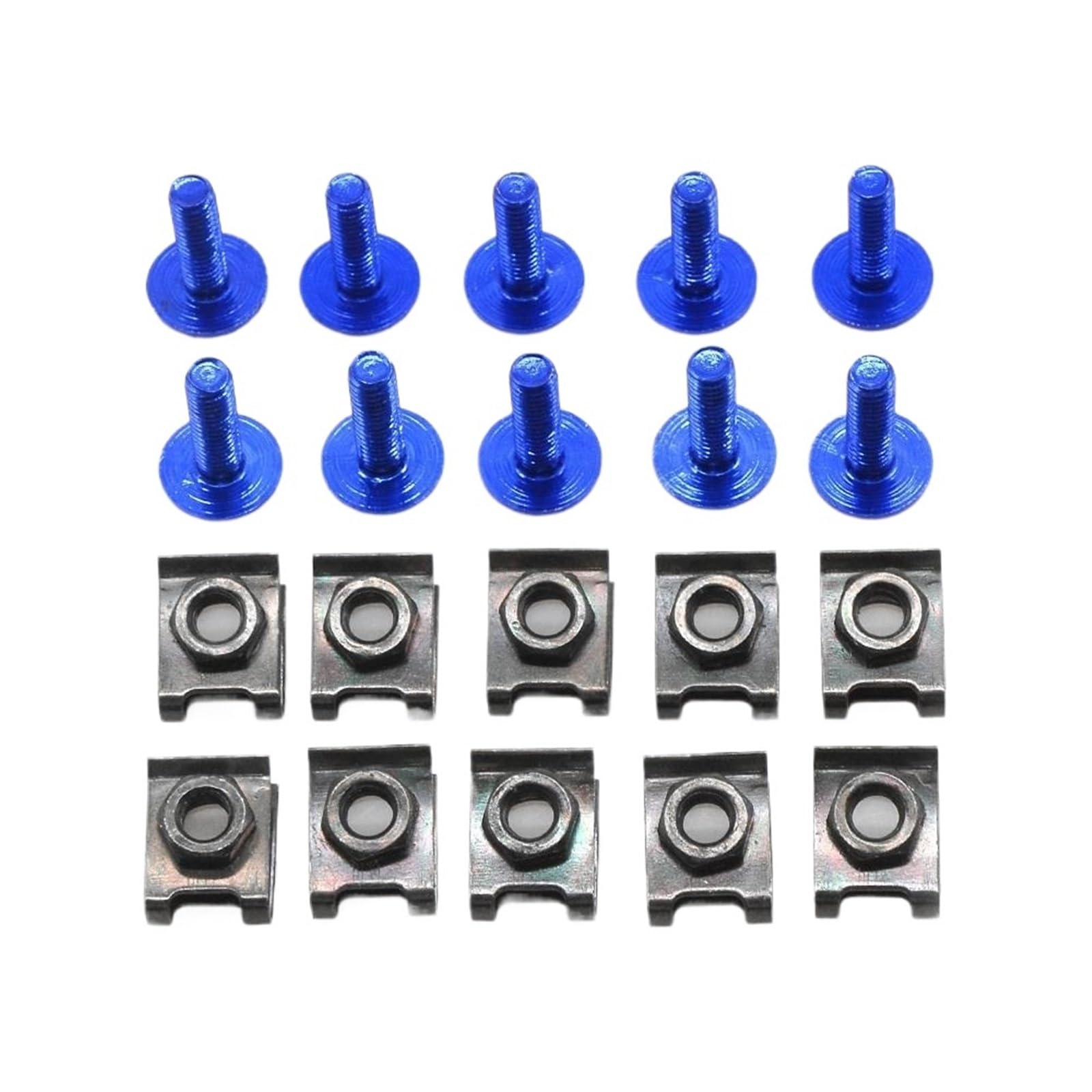 PVCUHWF Motorrad Schrauben Set Kompatibel Mit NSR125 Für CB250R Für CBR300R Motorrad Schraubenkombination Motorradschraubenkombination Schraubenverbindungsbolzen Dekoration(Blue) von PVCUHWF
