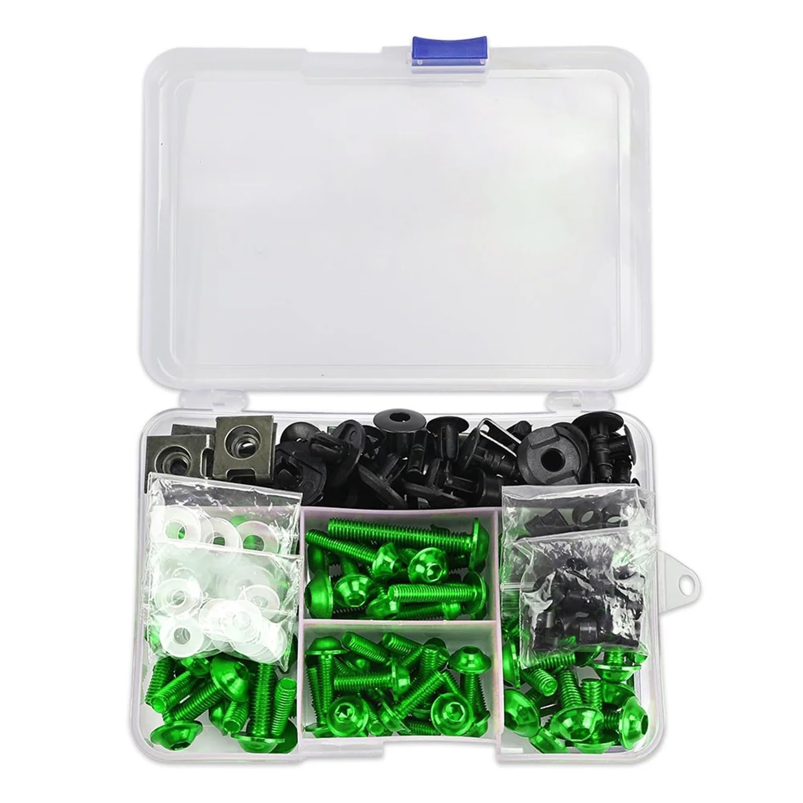 PVCUHWF Motorrad Schrauben Set Kompatibel Mit Yamaha Für TDM850 Für TDM900 Motorrad-Schraubenkombination Motorrad-Schraubenkombinationssatz Schraubverbindungsbolzen Dekoration(Green) von PVCUHWF