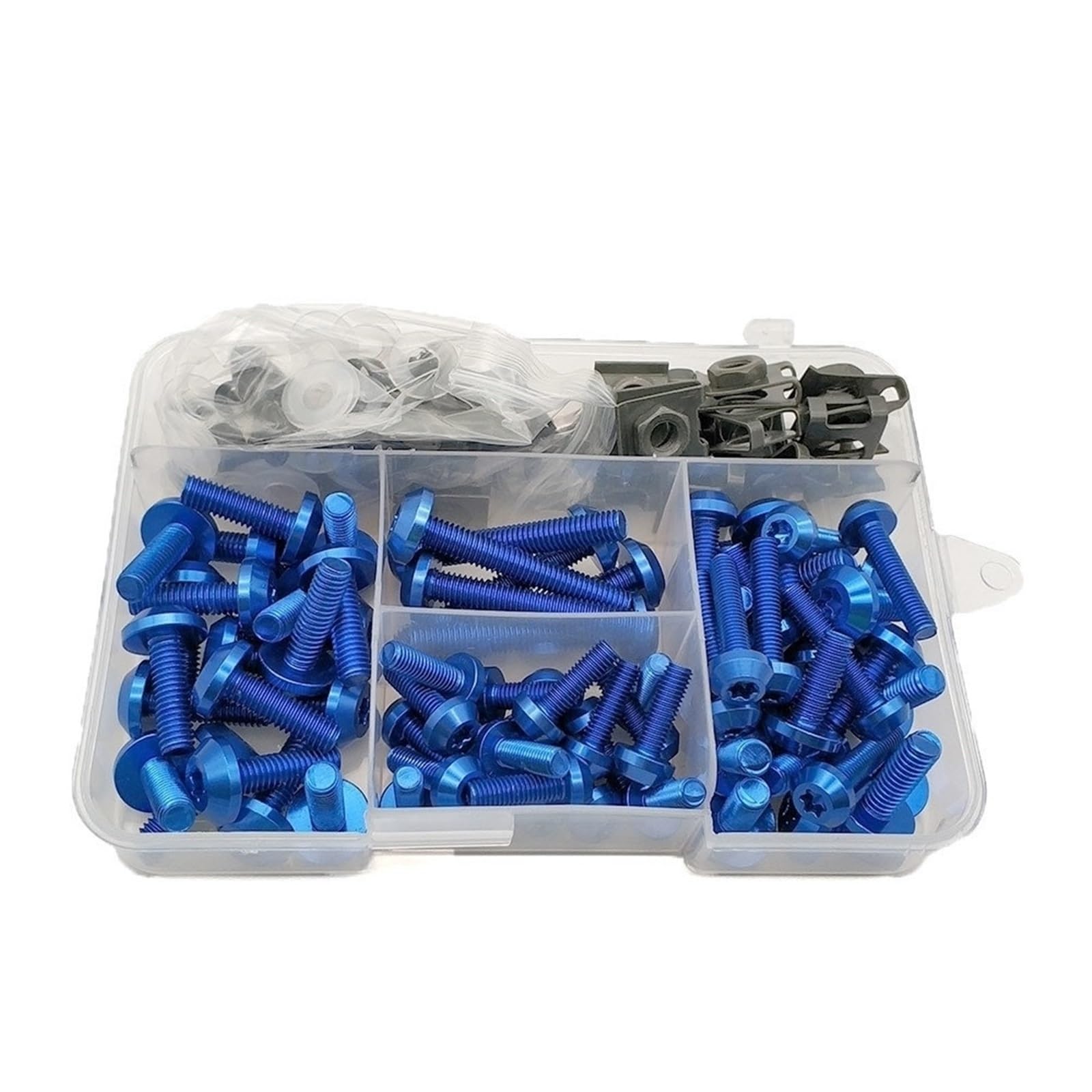 PVCUHWF Motorrad Schrauben Set Kompatibel Mit Yamaha Für YZFR1 Für YZFR6 Für FZ1 Motorradverkleidungsschraubenmutternsatz Karosseriebefestigungsschrauben Schraubverbindungsschrauben Dekoration(Blue) PVCUHWF Motorrad Schrauben Set Kompatibel Mit Yamaha Für YZFR1 Für YZFR6 Für FZ1 Motorradverkleidungsschraubenmutternsatz Karosseriebefestigungsschrauben Schraubverbindungsschrauben Dekoration(Blue) von PVCUHWF