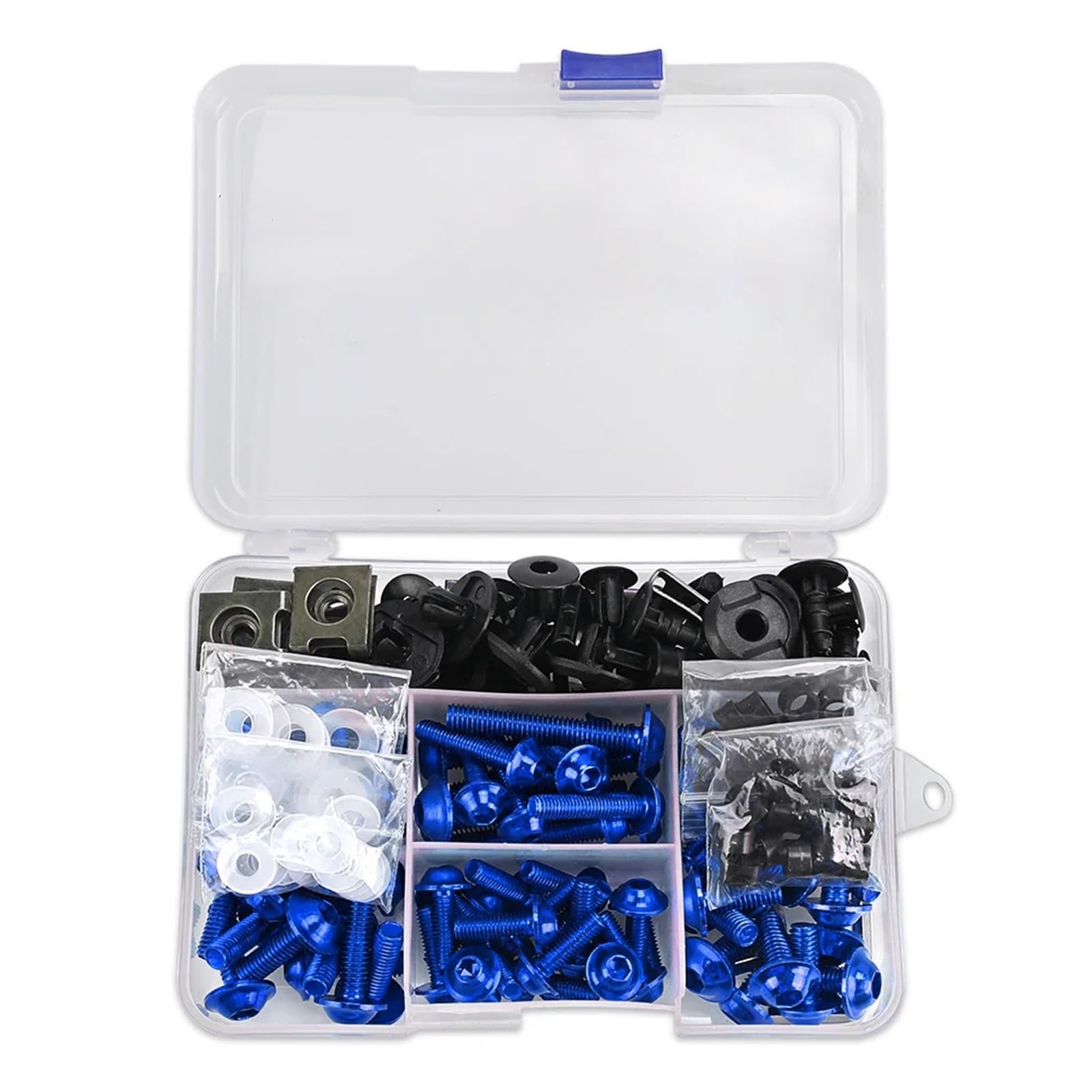PVCUHWF Motorrad Schrauben Set Kompatibel Mit Yamaha Für YZFR1 Für YZFR6 Motorrad-Verkleidungsschrauben-Schraubensatz Muttern-Schraubenverbindungsschrauben-Dekoration Selbstschneidende Schraube(Blue) PVCUHWF Motorrad Schrauben Set Kompatibel Mit Yamaha Für YZFR1 Für YZFR6 Motorrad-Verkleidungsschrauben-Schraubensatz Muttern-Schraubenverbindungsschrauben-Dekoration Selbstschneidende Schraube(Blue) von PVCUHWF