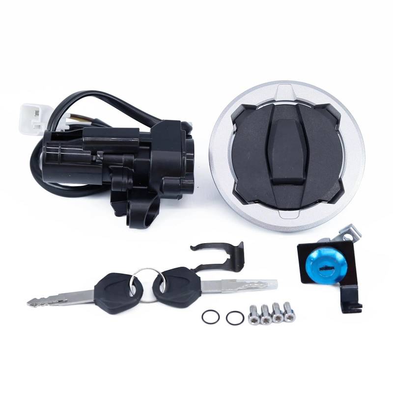 PVCUHWF Motorrad Zündschloss Kompatibel Mit Z900 2016 2017 2018 2019 2020 2021 2022 2023 2024 Motorrad-Starter-Zündschalter-Tankdeckel-Schlossschlüssel-Set Motorradschlösser von PVCUHWF