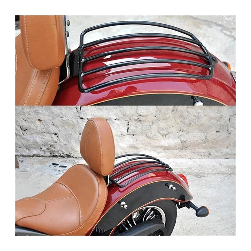 Gepäckträger Für Indian Für Scout Für Sixty ABS 2019 2020 Für Scout 2015-2023 Gepäckträger Frachtträger Gepäckhalter Schwarz Chrom Gepäckträger Hinten(Chrom) von PVPTNTUVLD
