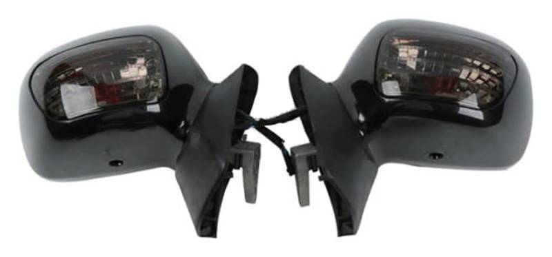 Motorrad Rückspiegel Für Goldwing GL1800 2001-2011 Schwarz Motorrad Rückspiegel Mit Signal Licht Fall Blinker Rückspiegel Motorradspiegel von PVPTNTUVLD
