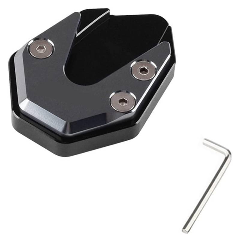 Verlängerungspolster Für A&prilia SRMAX 250 300 SRMAX250 SRMAX300 Fußseitenhalterung Ständer Vergrößern Pad Zubehör Motorradzubehör Ständer Verlängerungsplatte Seitenständer(Gray) von PVPTNTUVLD