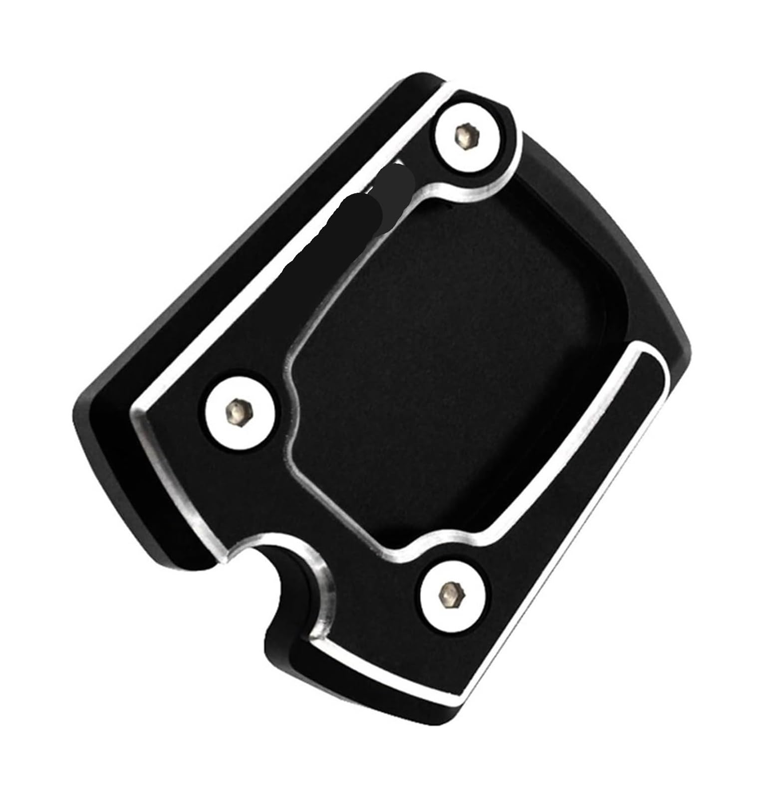 Verlängerungspolster Für CB400 CB 400 VTEC 2002-2020 NM-4 2014-2015 Zubehör Kickstand Fuß Seitenständer Verlängerungspolster Unterstützung Vergrößern Platte Seitenständer(Schwarz) von PVPTNTUVLD