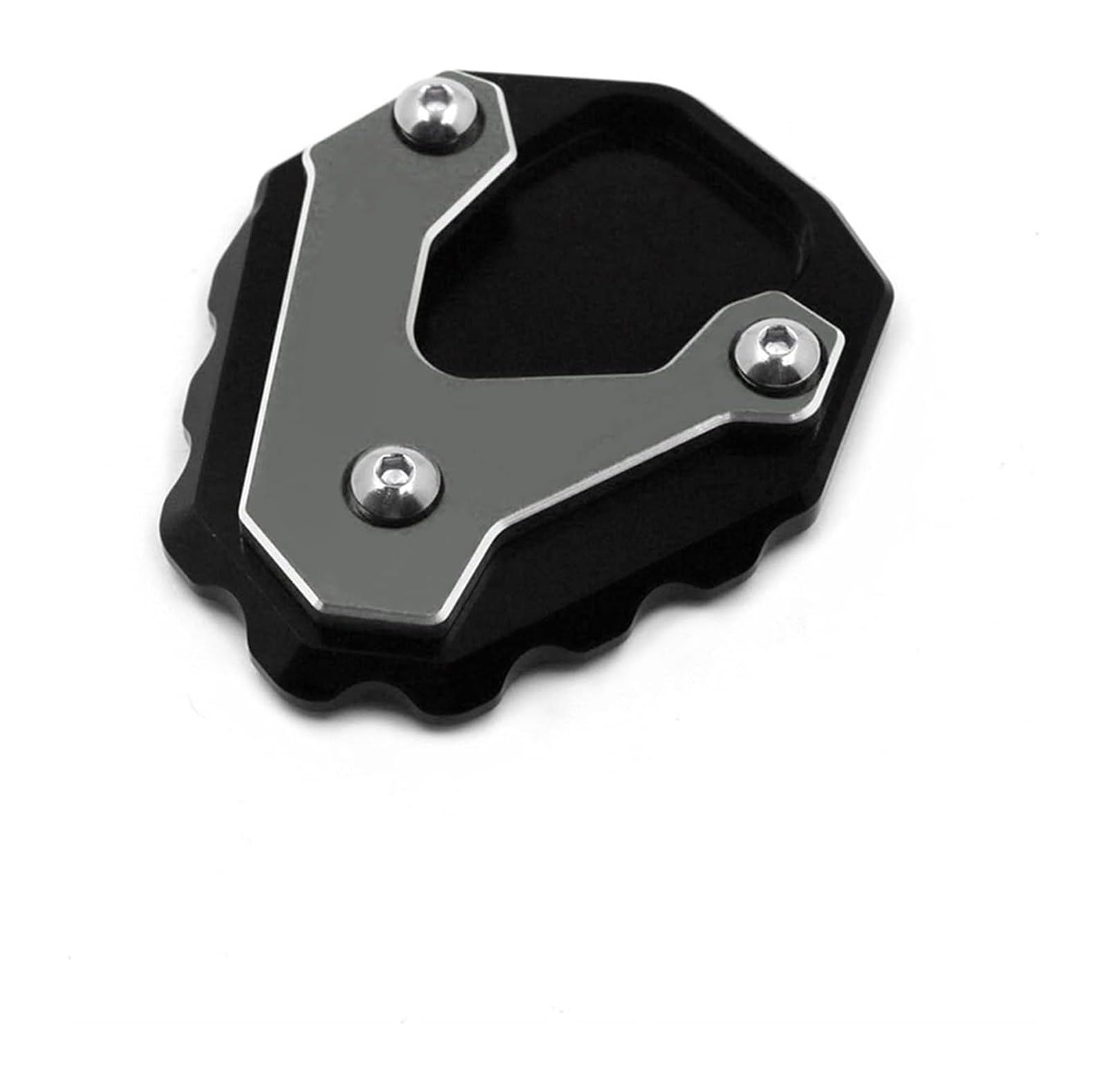 Verlängerungspolster Für CB500X CB500 X 2017-2021 Motorrad CNC Ständer Vergrößern Platte Fuß Seitenständer Vergrößerer Verlängerung Stützpolster Seitenständer(Grey) von PVPTNTUVLD
