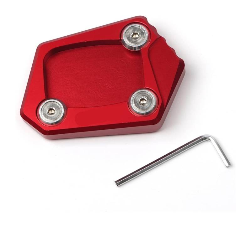 Verlängerungspolster Für CBR250F CBR250R CBR300R CBR500R CBR600F CBR650F CBR600RR CB400 CB500 F/X CNC Ständer Seitenständer Pad Verlängerungspad Zubehör Seitenständer(rot) von PVPTNTUVLD