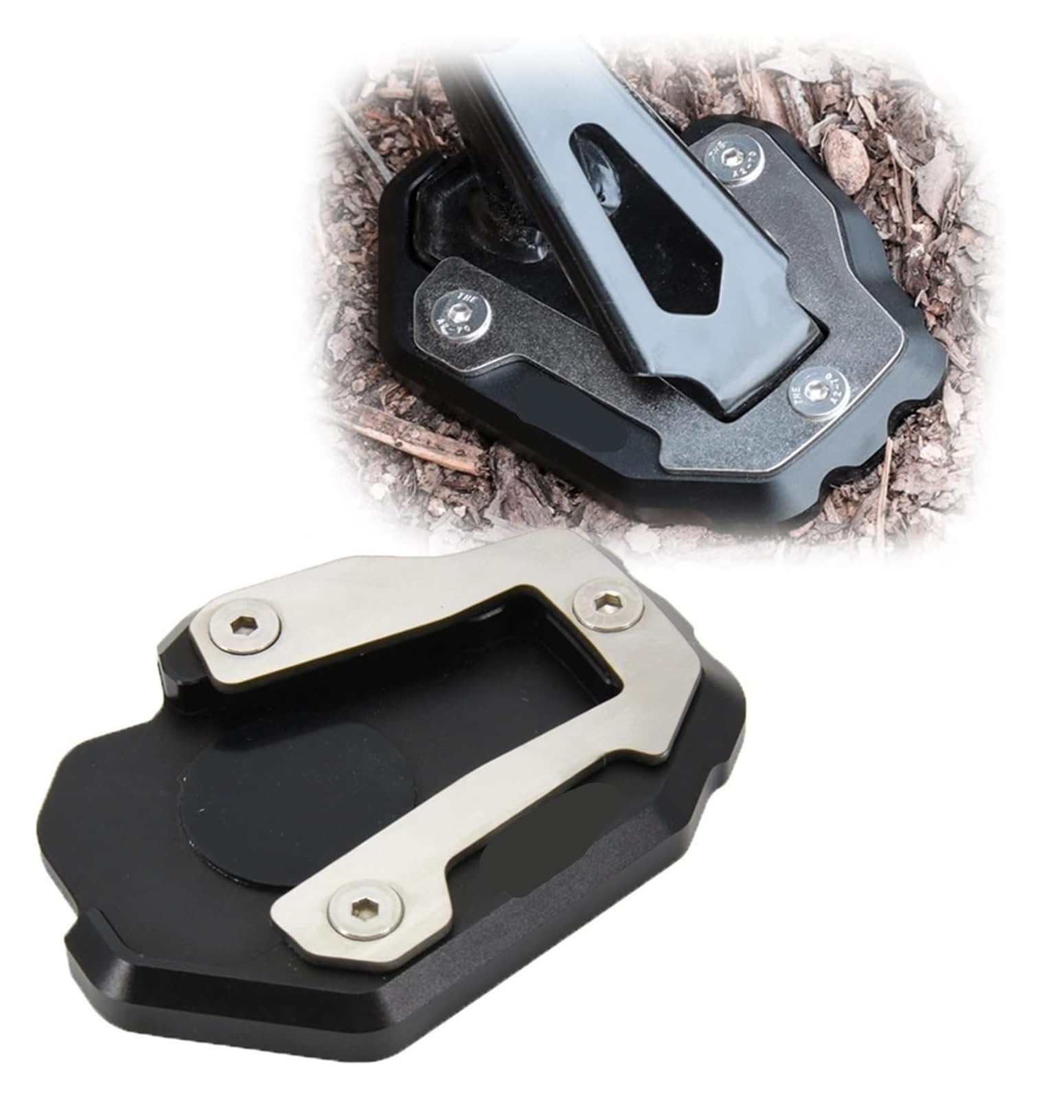 Verlängerungspolster Für CRF1100L CRF 1100 L L4 Für Africa Twin 2020 Zubehör Motorrad Kickstand Fuß Seitenständer Verlängerungspolster Stützplatte Seitenständer(rot) von PVPTNTUVLD