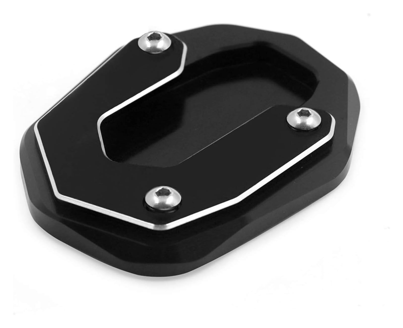 Verlängerungspolster Für D&ucati Für Scrambler 800 2015-2018 Motorrad CNC Kickstand Fuß Seitenständer Verlängerungspolster Stützplatte Vergrößern Rahmenstativ Seitenständer(Schwarz) von PVPTNTUVLD