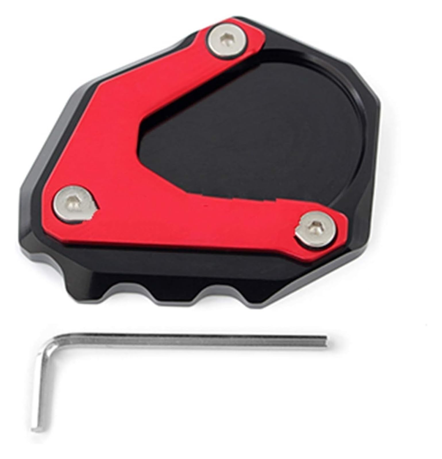Verlängerungspolster Für R1200 RT R 1200RT 2004-2013 Motorrad CNC Kickstand Fuß Seitenständer Verlängerungspolster Stützplatte Vergrößern Ständer Seitenständer(rot) von PVPTNTUVLD
