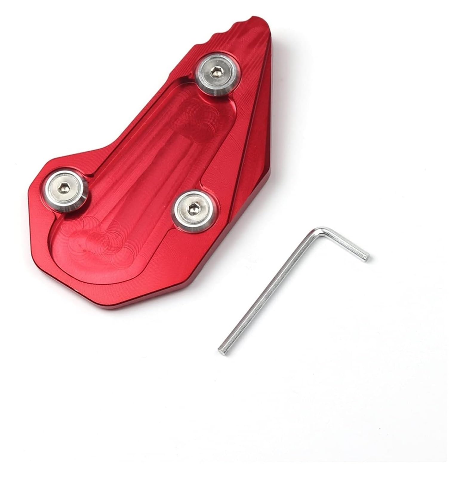 Verlängerungspolster Für R1200R R1200RS 2015-2018 Motorrad CNC Kickstand Fuß Seitenständer Verlängerungspolster Stützplatte Vergrößern Ständer Seitenständer(rot) von PVPTNTUVLD