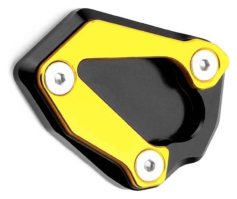 Verlängerungspolster Für S1000RR S1000 RR S 1000 RR 2019-2021 Motorrad CNC Kickstand Fuß Seitenständer Verlängerungspolster Stützplatte Vergrößern Seitenständer(Gold) von PVPTNTUVLD