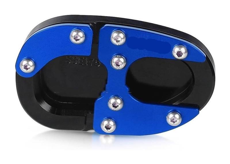 Verlängerungspolster Für Y&amaha MT-09 FZ-09 FJ-09 MT 09 MT09 Für Tracer 900 GT Motorrad Kickstand Fuß Seitenständer Verlängerungspolster Stützplatte Vergrößern Seitenständer(Blue b) von PVPTNTUVLD