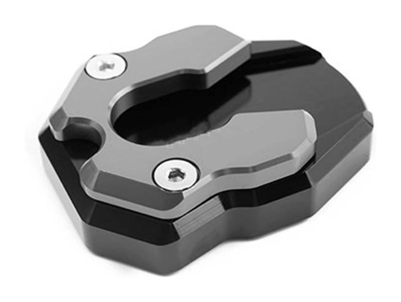 Verlängerungspolster Für Y&amaha N-max 125 155 2015-2020 Motorrad CNC Flachfuß Seitenständer Verlängerung Kickstand Pad Zubehör Seitenständer(Titanium) von PVPTNTUVLD