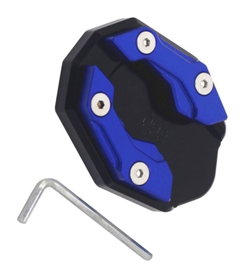 Verlängerungspolster Für Y&amaha NMAX 155 125 NMAX125 NMAX155 2020 2021+ Zubehör CNC-Motorrad-Seitenständer-Vergrößerungspolster & Stützständersäulen-Hilfs Seitenständer(Blue b) von PVPTNTUVLD