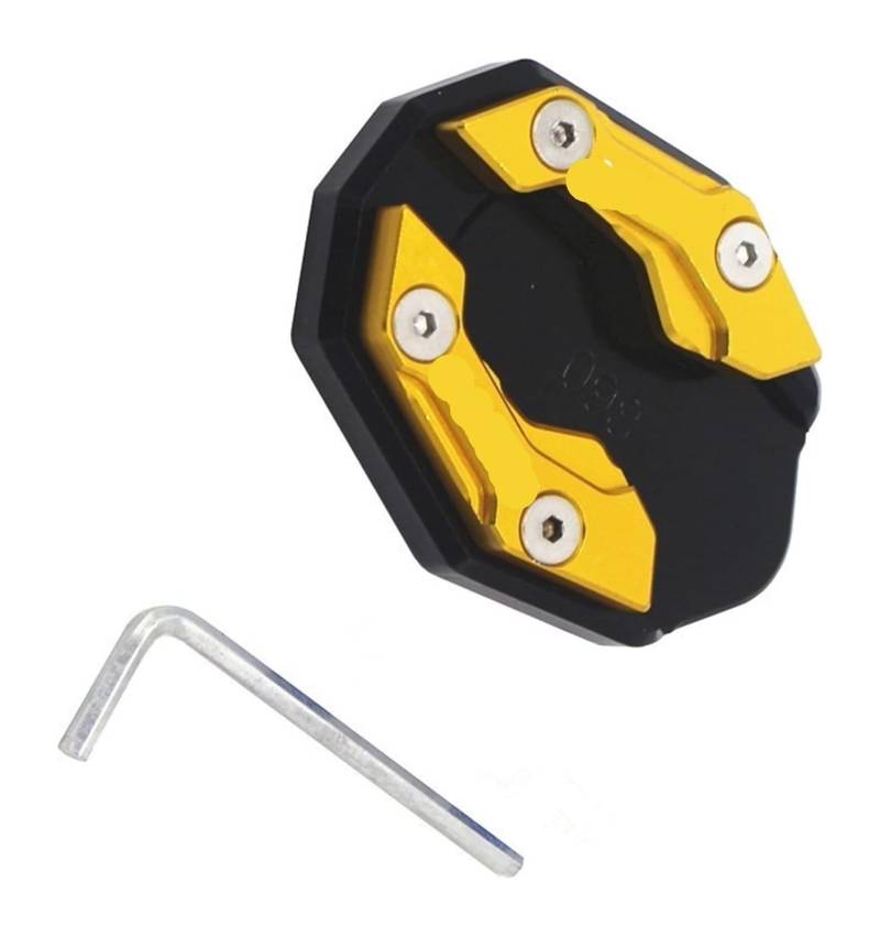 Verlängerungspolster Für Y&amaha NMAX 155 125 NMAX125 NMAX155 2020 2021+ Zubehör CNC-Motorrad-Seitenständer-Vergrößerungspolster & Stützständersäulen-Hilfs Seitenständer(Gold a) von PVPTNTUVLD