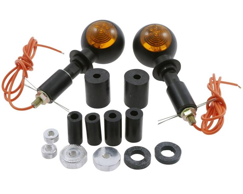 Lenkerblinker Shin YO BULL´S-EYE Paar Motorrad, schwarz, 38mm, Halogen von PW