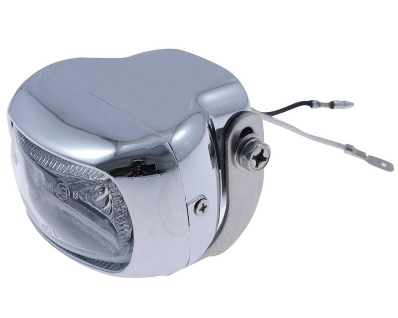 Nebelscheinwerfer H3 55W Chrom Alu mit Halter, Glas klar, Motorrad, PKW, Quad von PW