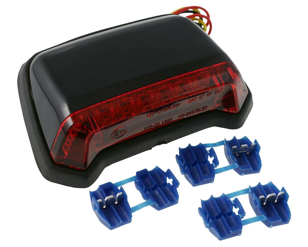 Rücklicht LED Motorrad Chopper zum Befestigen auf Fender bzw. Heckplastik, schwarz, rot Rücklicht LED Motorrad Chopper zum Befestigen auf Fender bzw. Heckplastik, schwarz, rot von PW