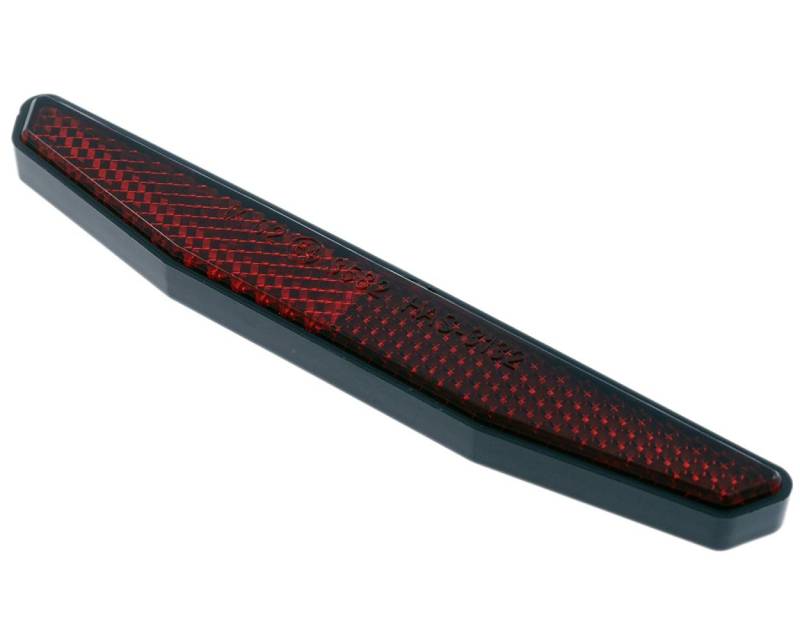 Rückstrahler, Motorad, eckig, mit selbstklebender Folie, 125 x 18 mm von PGONA