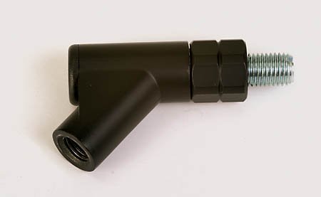 Spiegel-Adapter M 10x1,25, Rechtsgewinde, schwarz von PW