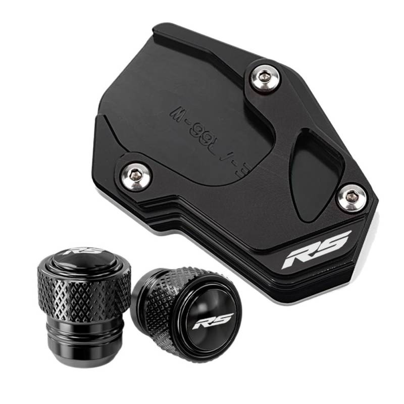 Motorrad Stützpolster Für Apr&Ilia RS660 RS457 RS 660 Rs 457 2021-2023 2024 2025 Motorrad Kickstand Fuß Seitenständer Verlängerung Pad Reifen Ventilkappen von PWBDGTRU