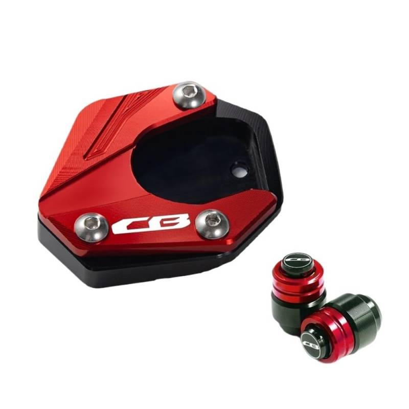 Motorrad Stützpolster Für Ho&nda CB500X CB650R CB500F CB125R CB300R CB400X CBR650R CB 500X CB 650R Motorrad Ständer Fuß Pad Seite Stehen Verlängerung von PWBDGTRU