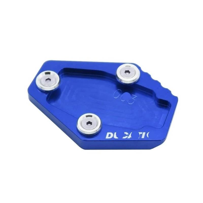 Motorrad Stützpolster Motorrad Ständer Fuß Seite Stehen Verlängerung Pad Platte Für Du&Cati Für Monster 795 796 821 1200 1200S Für Multistrada 1200 von PWBDGTRU