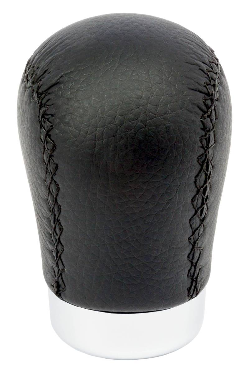 +PWR Car Parts Universeller Schalthebel Modell Class Kurz Schwarzes Kunstleder mit schwarzer Naht. Mit 30 mm Hebel. Elegantes und sportliches Design, Schwarz von +PWR Car Parts