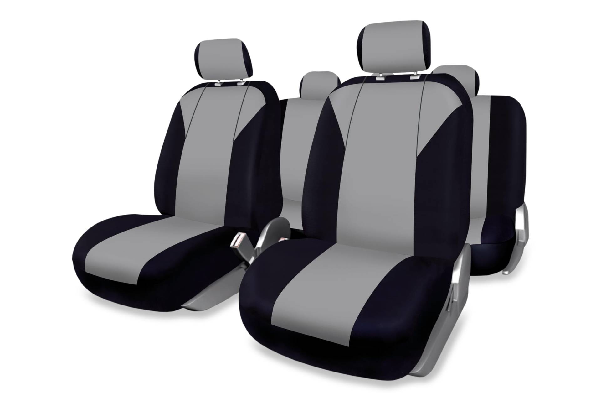 +PWR Car Parts Satz Universal-Sitzbezüge Firenze Grau und Schwarz. Airbag-kompatibel, Komplettsatz für 5 Sitze. +PWR Car Parts Satz Universal-Sitzbezüge Firenze Grau und Schwarz. Airbag-kompatibel, Komplettsatz für 5 Sitze. von +PWR Car Parts