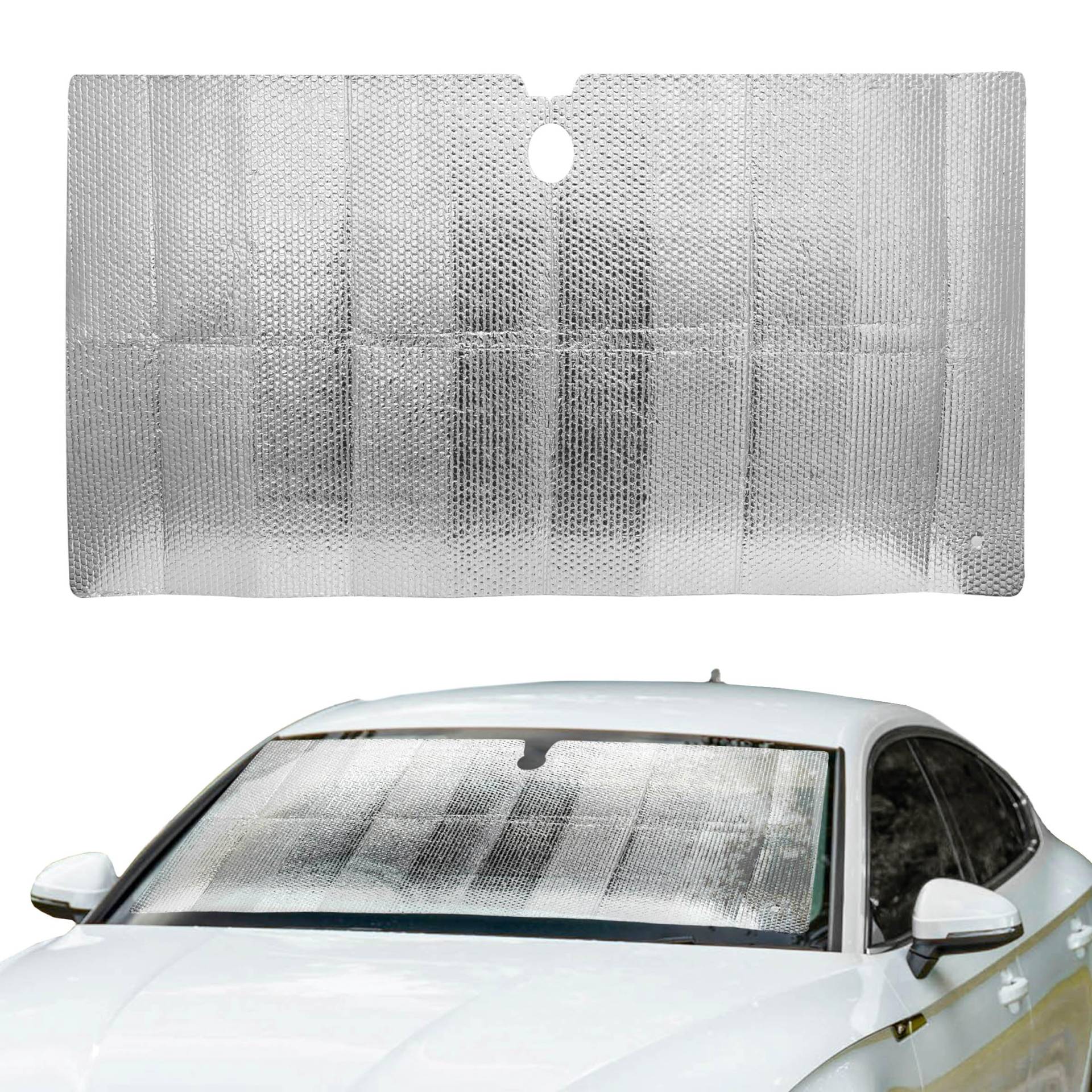 +PWR Car Parts Klappbarer Autosonnenschutz aus Aluminium, Silber, Größe M, 130 x 70 cm. Schützt den Innenraum des Autos vor Sonnenstrahlen. Sehr kleine Größe für die Aufbewahrung. +PWR Car Parts Klappbarer Autosonnenschutz aus Aluminium, Silber, Größe M, 130 x 70 cm. Schützt den Innenraum des Autos vor Sonnenstrahlen. Sehr kleine Größe für die Aufbewahrung. von +PWR Car Parts