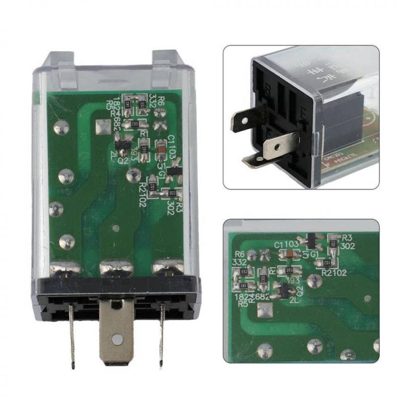 12V 3Pin Car LED -Turnblinter -Relais 180W Blinkgeschwindigkeitskontrollanzeige Anzeige von PYASJRAV