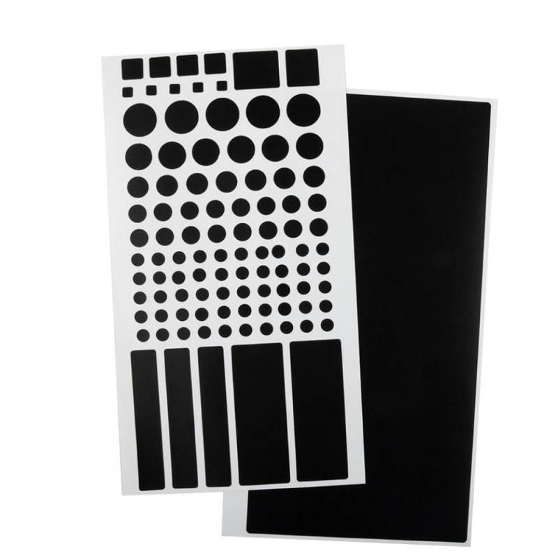2 -Pack -Leicht -Dimm -Aufkleber 8x4 Zoll schwarzer PVC -Aufkleber Kompatibel mit LED -Lichtabdeckung in Autos von PYASJRAV