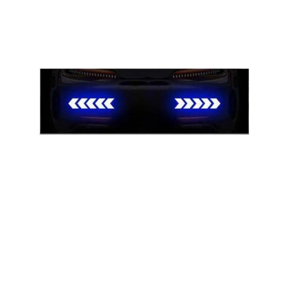 Car Reflective Arrow 6 oder 20 Prozent Stoßstange Reflektor Hazard Tape Luminous Film Kompatibel mit das Auto -Styling(10pcs Blue) von PYASJRAV