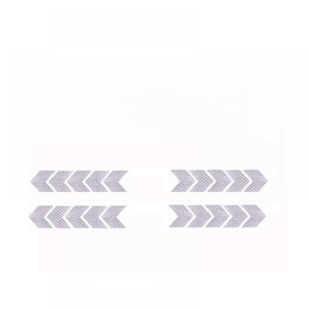Car Reflective Arrow 6 oder 20 Prozent Stoßstange Reflektor Hazard Tape Luminous Film Kompatibel mit das Auto -Styling(20pcs White) von PYASJRAV