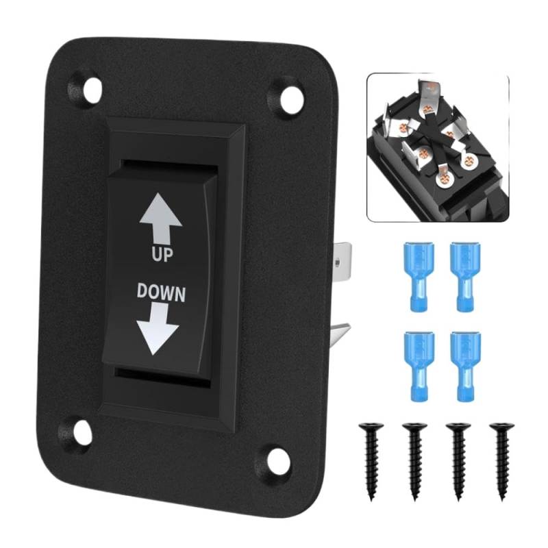 PYASJRAV Daiertek 12V 30A DPDT Momentan Reverse Polarity Switch Kompatibel mit RV -Leistungsanwendungen, die mit dem 5. Radsystem kompatibel sind von PYASJRAV