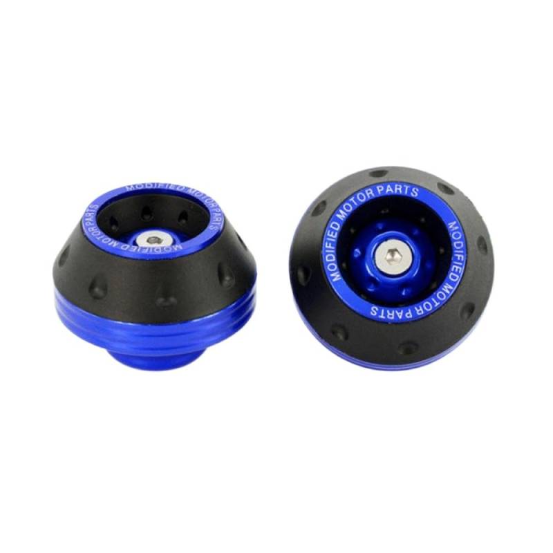 Universeller Motorrad -Crash Protector Wheel Gabel Gabel Slider Cups Motocross Falls Schutzschutz(2pcs Blue) von PYASJRAV