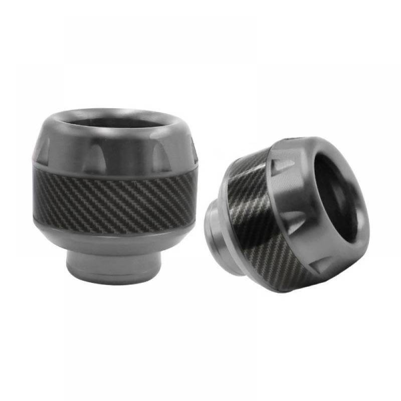 Universeller Motorrad -Crash Protector Wheel Gabel Gabel Slider Cups Motocross Falls Schutzschutz(2pcs Titanium B) von PYASJRAV