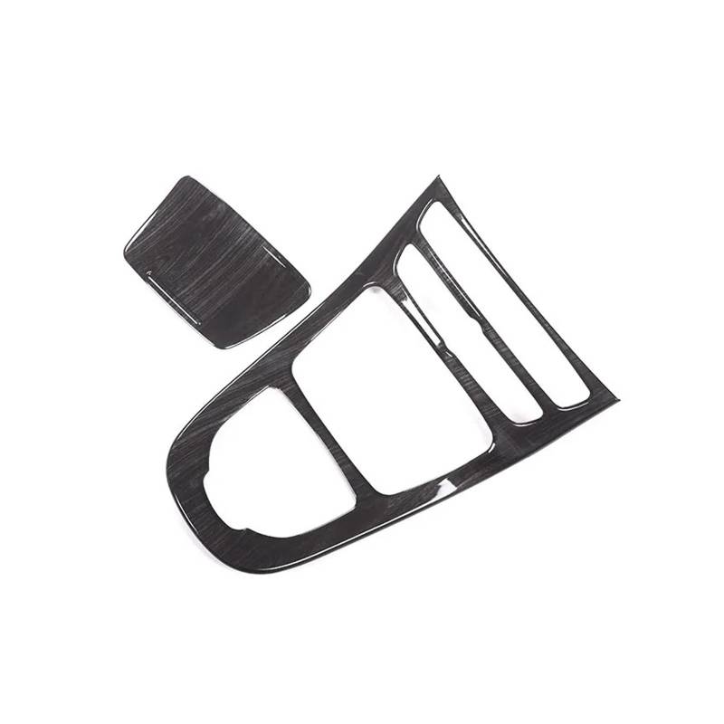 Armaturenbrett-Abdeckung Für Benz E-Klasse W213 2016 2017 2018 ABS Center Console Gear Shift Panel Cover Dekoration Trim Mittelkonsolen-Abdeckung(Black Wood Texture) von PYBYCEGNZK