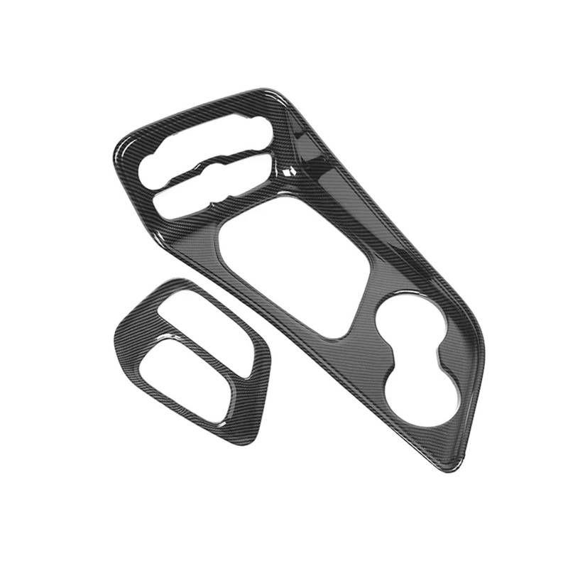 Armaturenbrett-Abdeckung Für Dodge Für Challenger 2015-2022 1set Center Console Shift Panel Innenverkleidung Carbon Fiber Armaturen Mittelkonsolen-Abdeckung von PYBYCEGNZK