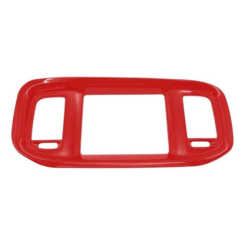 Armaturenbrett-Abdeckung Für Dodge Für Charger 2016-2021 Carbon Fiber Dashboard Center Console Navigation Bildschirm Rahmen Abdeckung Trim Mittelkonsolen-Abdeckung(Red) von PYBYCEGNZK