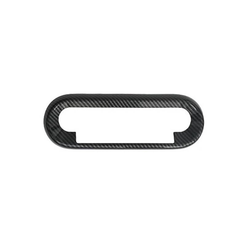 Armaturenbrett-Abdeckung Für MINI Für Cooper E SE J01 J05 U25 F65 F66 F67 Für Countryman Auto-Innendekorationsabdeckung Auto-Zentralsteuerungsknopf-Panel-Shell Mittelkonsolen-Abdeckung(Carbon fiber bl von PYBYCEGNZK