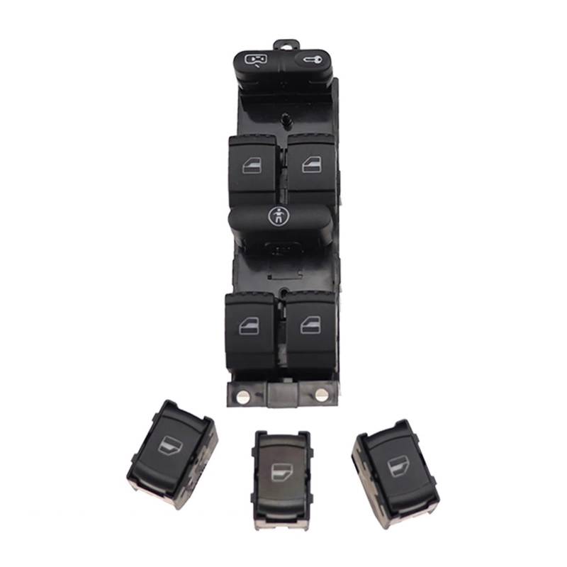 Fensterheberschalter Für VW Für Golf MK4 Für Jetta Für Bora Für Passat B5 2000 2001 2002 2003 2004 1J49598 Fenster Panel Master Control Schalter Fensterheber Schalter(Aand3xSingle Control) von PYBYCEGNZK